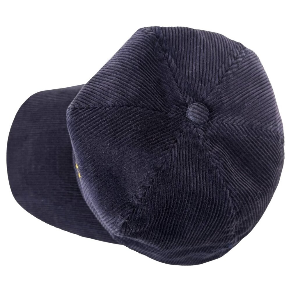 Vintage University Of Michigan Wolverines Corduroy Hat SnapBack Embroidered Blue - Picture 6 of 12